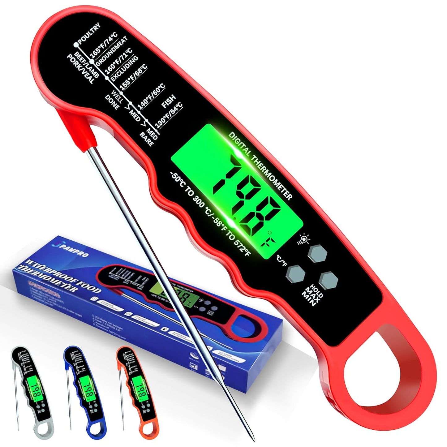 PAWPRO - Waterproof Digital Meat Thermometer