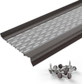 Micromesh 5 in Gutter Guards Leaf Protection 25 ft Dark Bronze