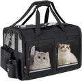 Durable Foldable Cat Carrier for 2 Cats - Travel Companion