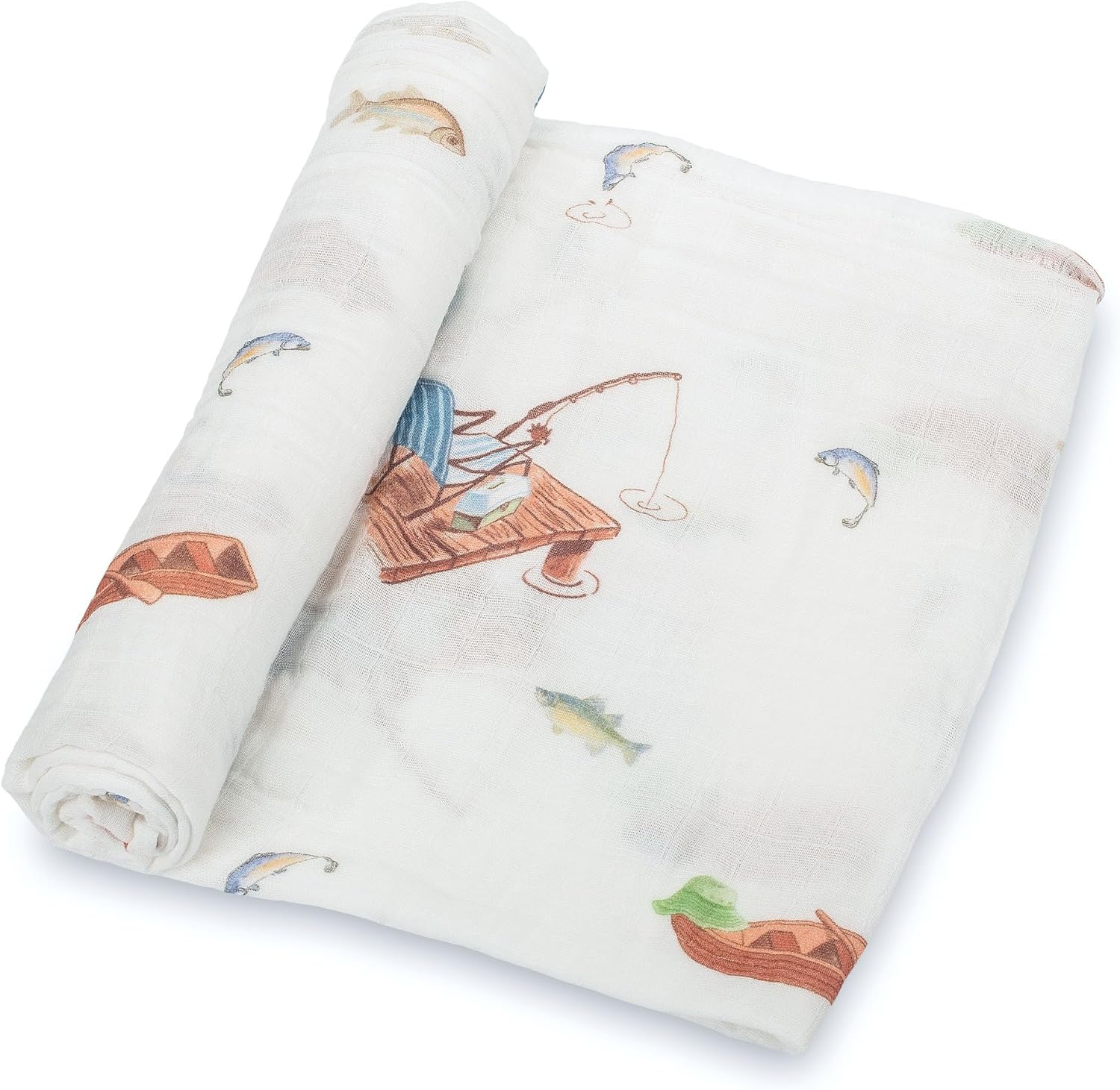 LollyBanks Cotton Muslin Swaddle Blanket - Soft & Breathable