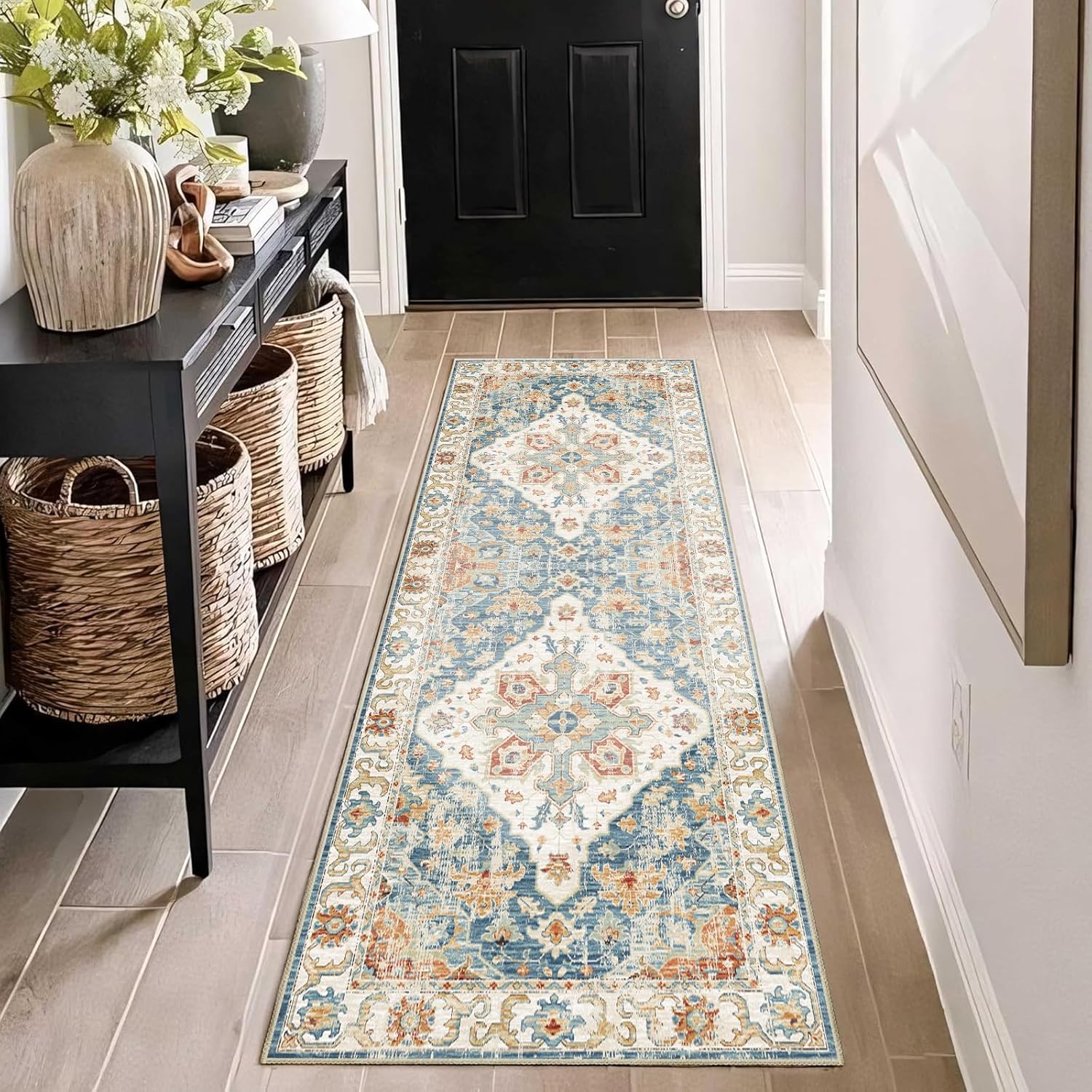 Enkor Runner Rugs for Hallway - Soft Non Slip Floor Rugs