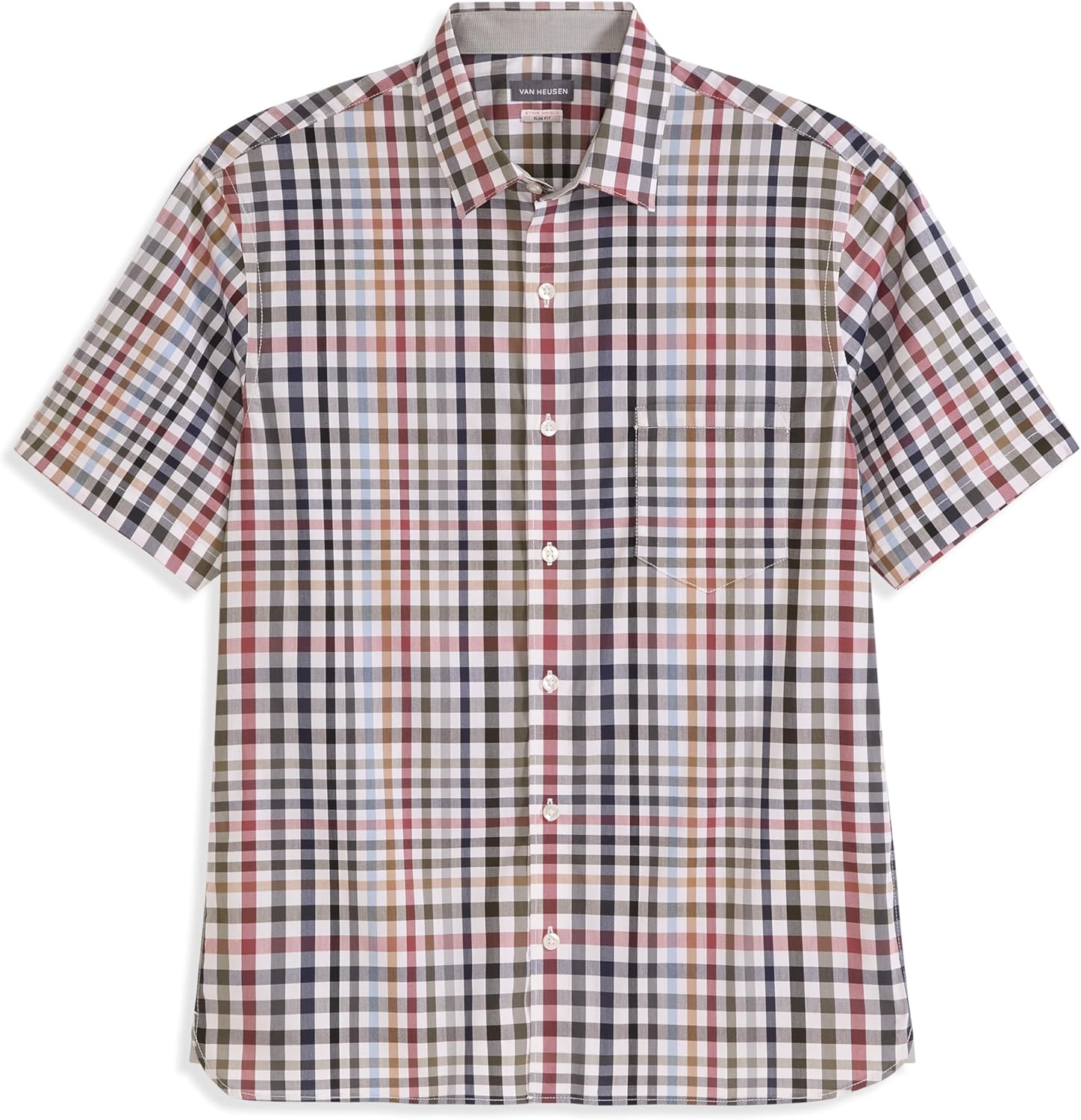Van Heusen Men's Wrinkle Free Short Sleeve Button Down Shirt