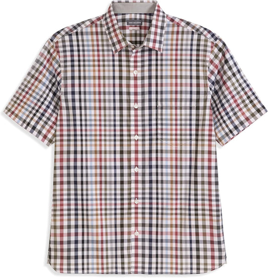 Van Heusen Men's Wrinkle Free Short Sleeve Button Down Shirt
