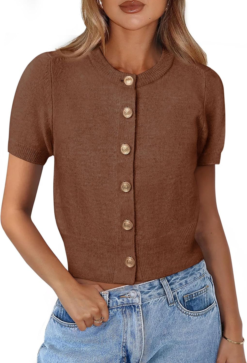 PRETTYGARDEN Womens Casual Summer Short Sleeve Cardigans 2025