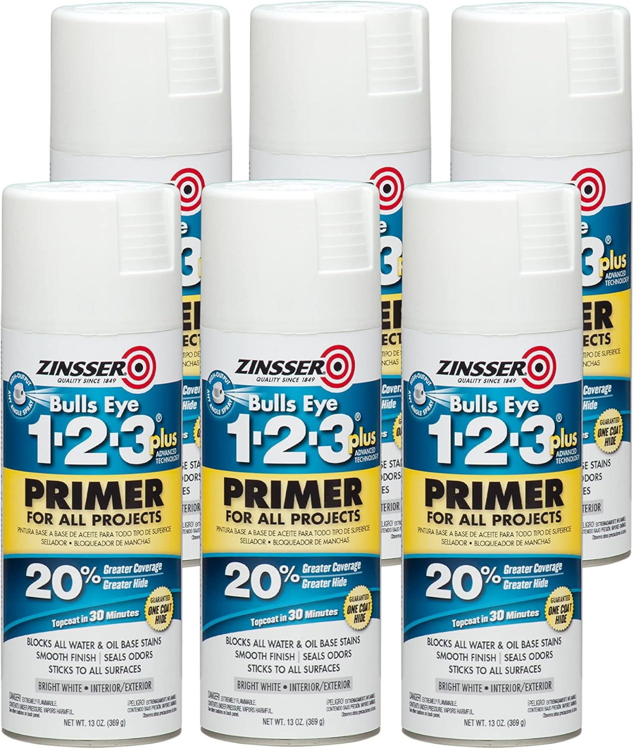 Zinsser Bulls Eye 1-2-3 Plus Spray Primer for All Surfaces