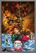 Demon Slayer: Infinity Castle Group Key Art Wall Poster - Barnwood