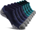 No Show Sports Compression Socks for Men Women - Cushioned 4/8 Pairs
