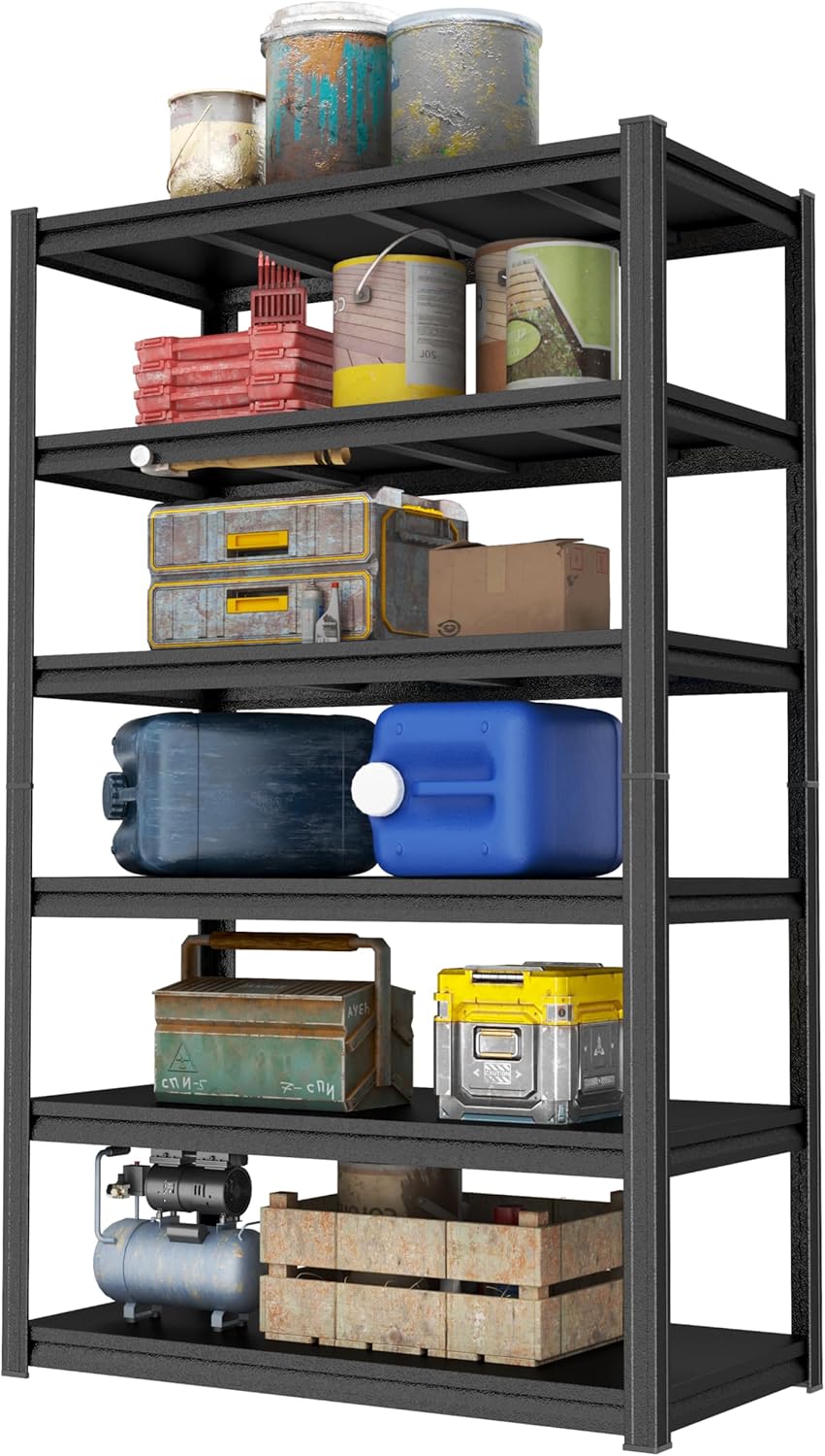 Heavy Duty Garage Shelving Unit with Adjustable Steel Shelves