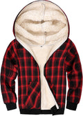 Sherpa Lined Kids Zip Up Hoodie - Warm Fleece Jacket for Boys & Girls