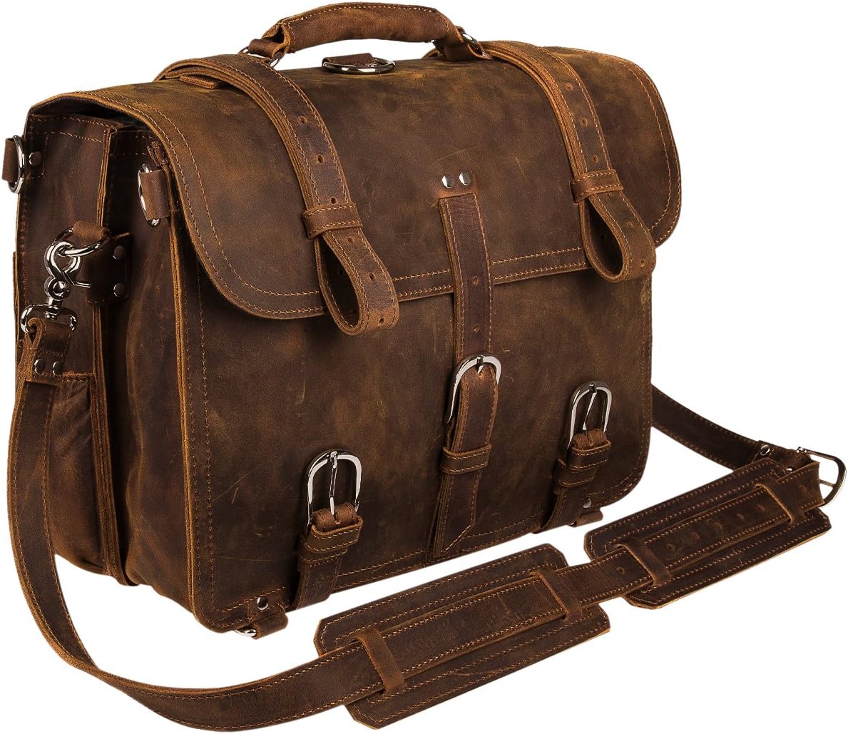 Augus Leather Messenger Bag for Men - Stylish and Functional