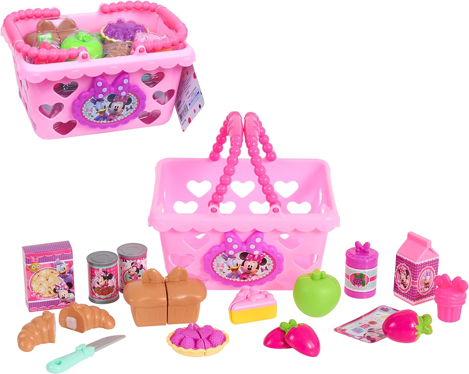 Minnie Bow-Tique Shopping Basket: Bowtastic Pretend Play Set for Kids