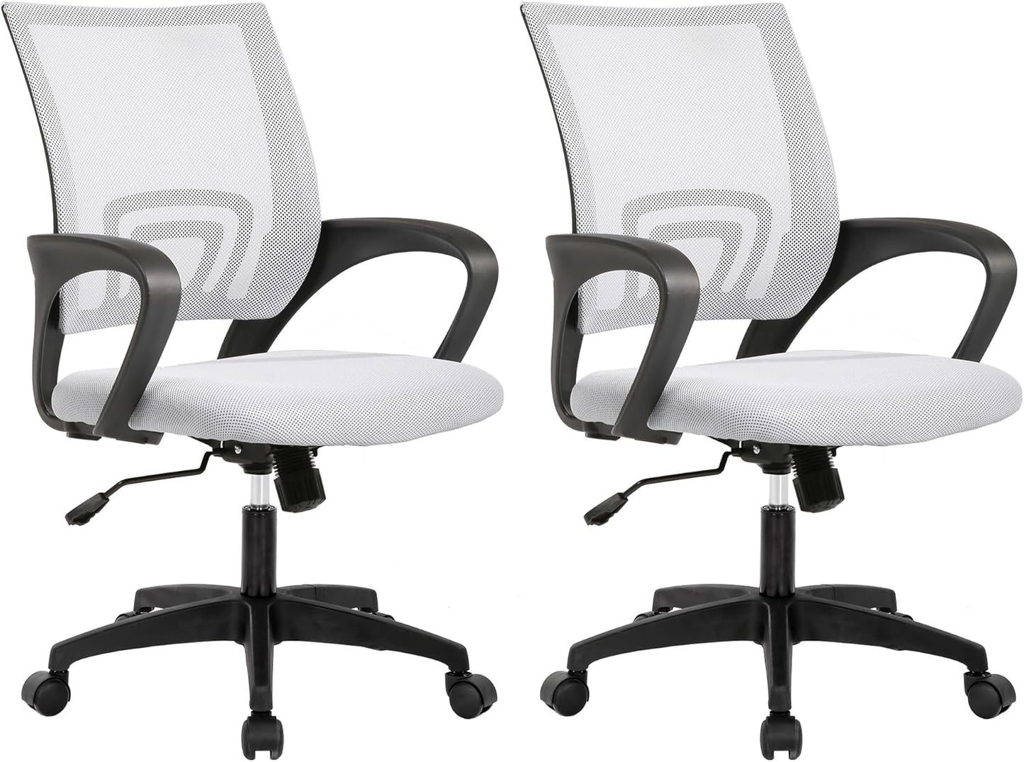 Ergonomic Computer Chair with Adjustable Lumbar Support for Comfort
