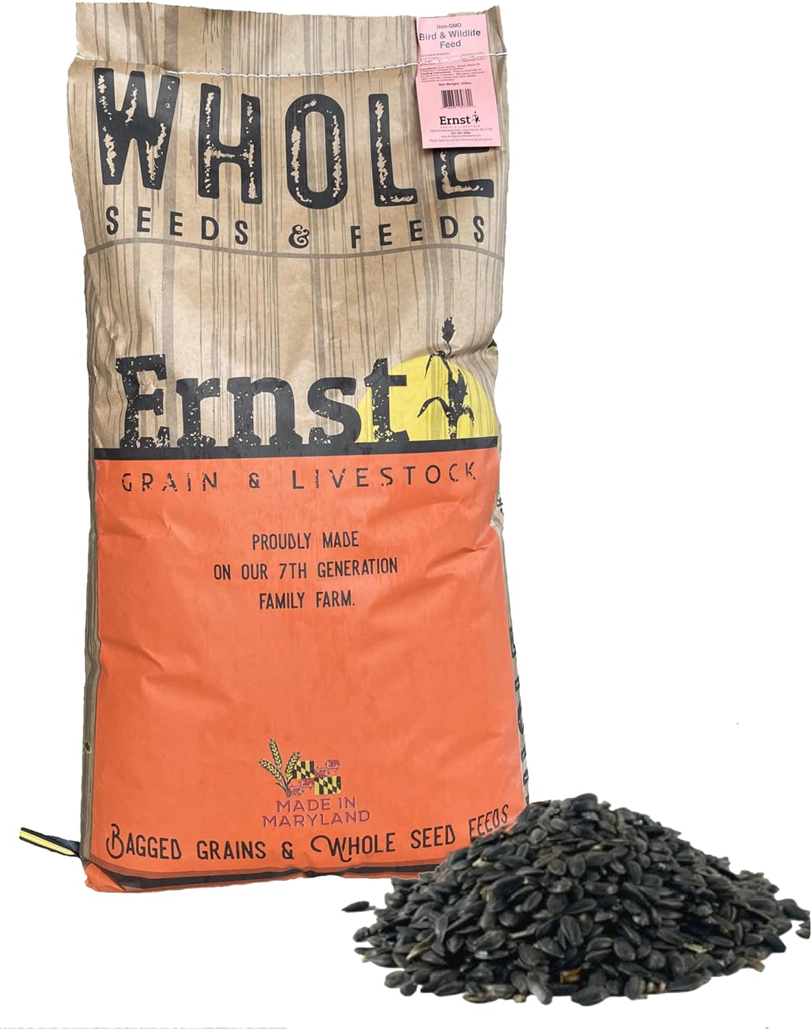 Wholesome Harvest Black Oil Sunflower Seeds for Wild Birds