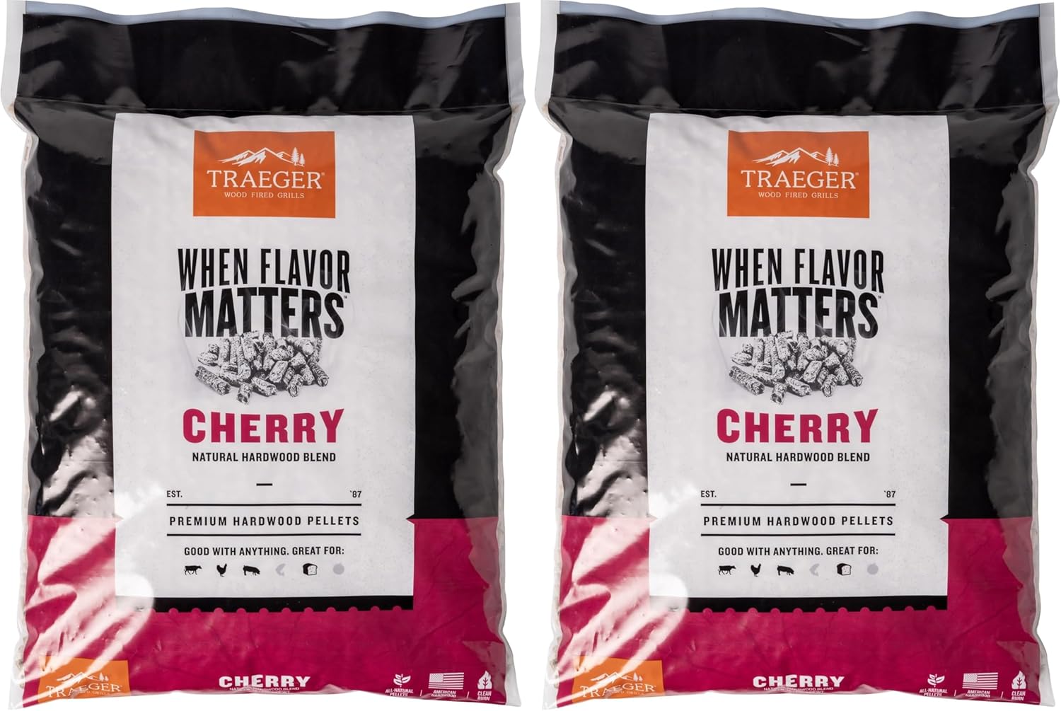 Traeger Cherry Wood Pellets for Smokers and Pellet Grills