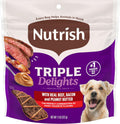 Nutrish Triple Delights Premium Dog Treats - Real Beef, Bacon & Peanut
