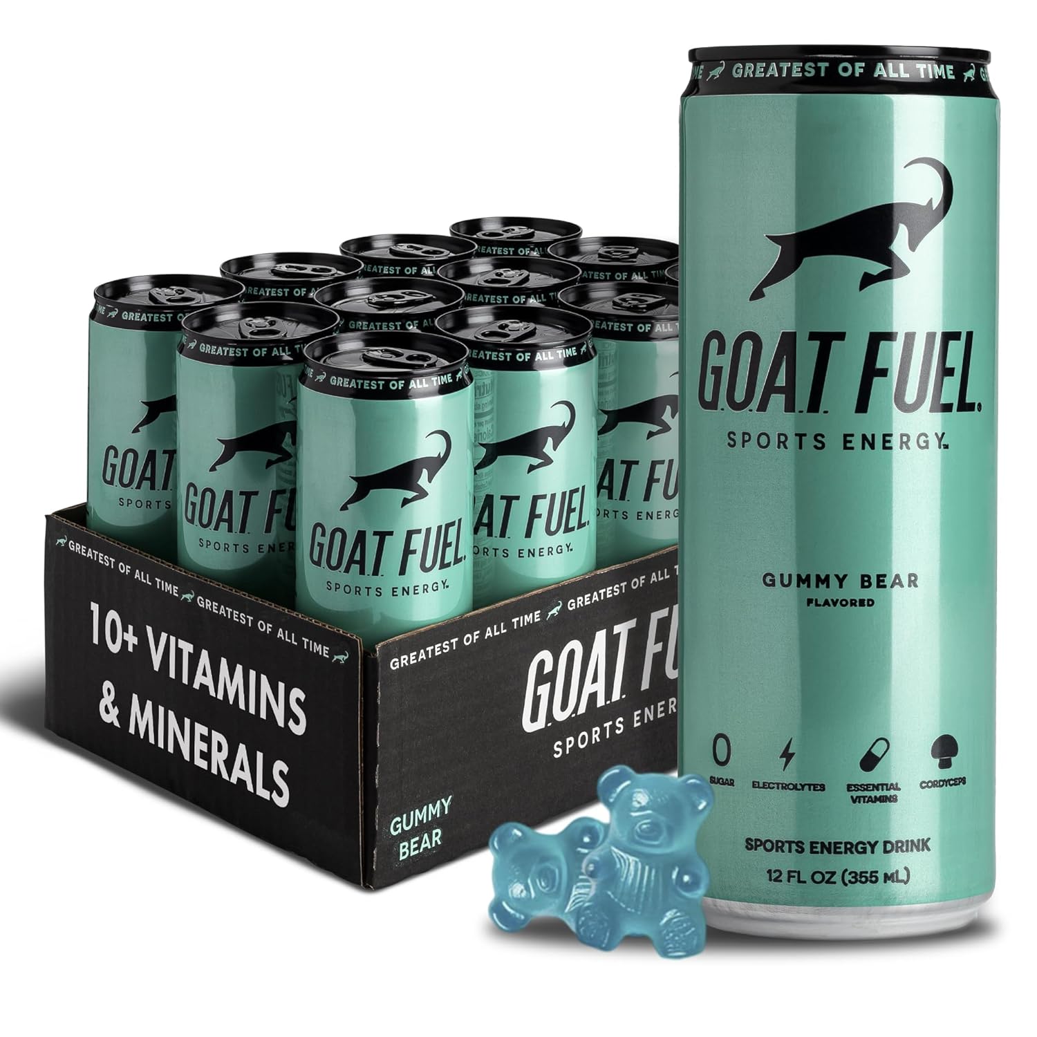G.O.A.T. Fuel Energy Drink with Natural Caffeine & BCAAs