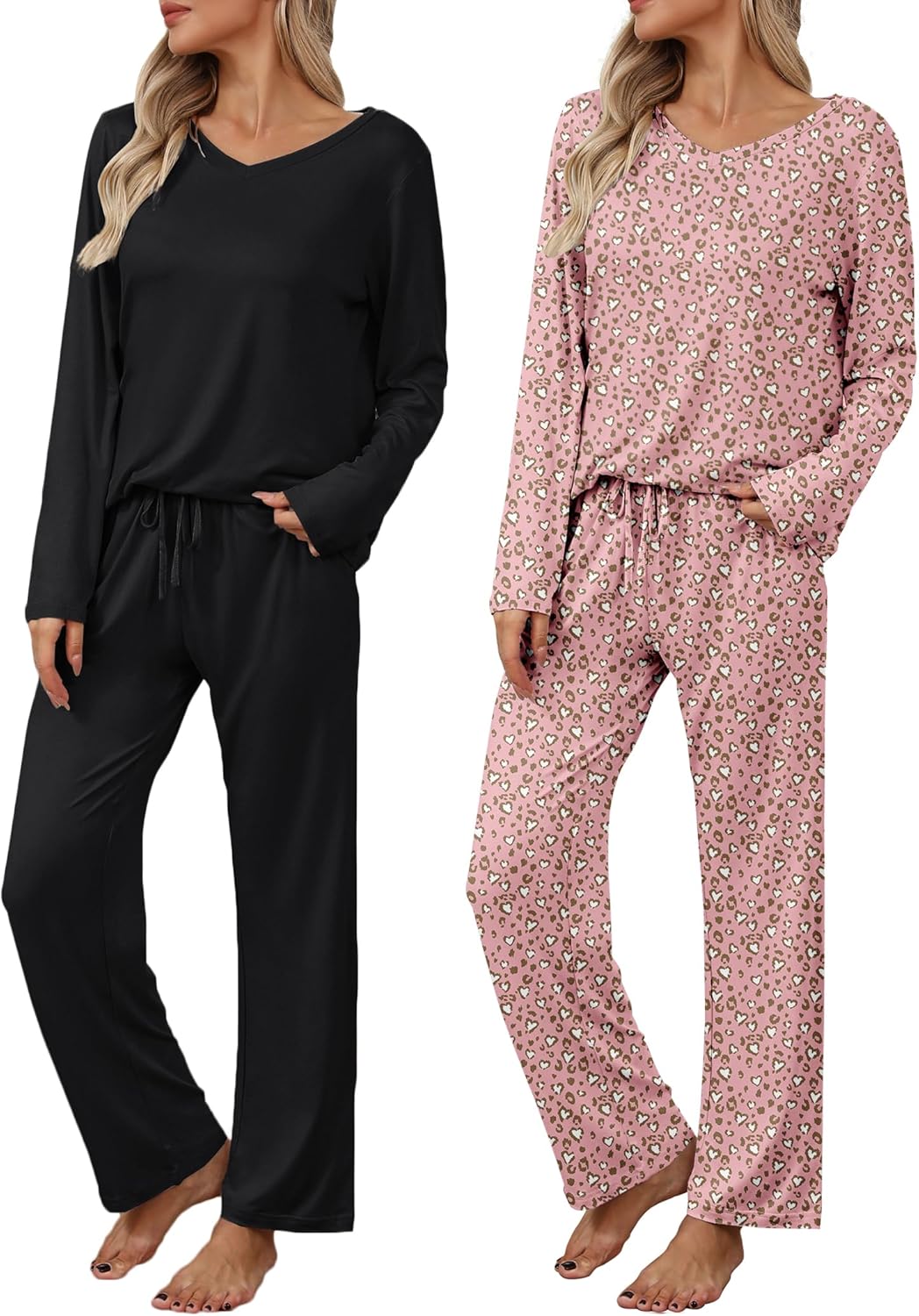 Ekouaer Womens 2 Pack Pajama Set for Ultimate Comfort and Style