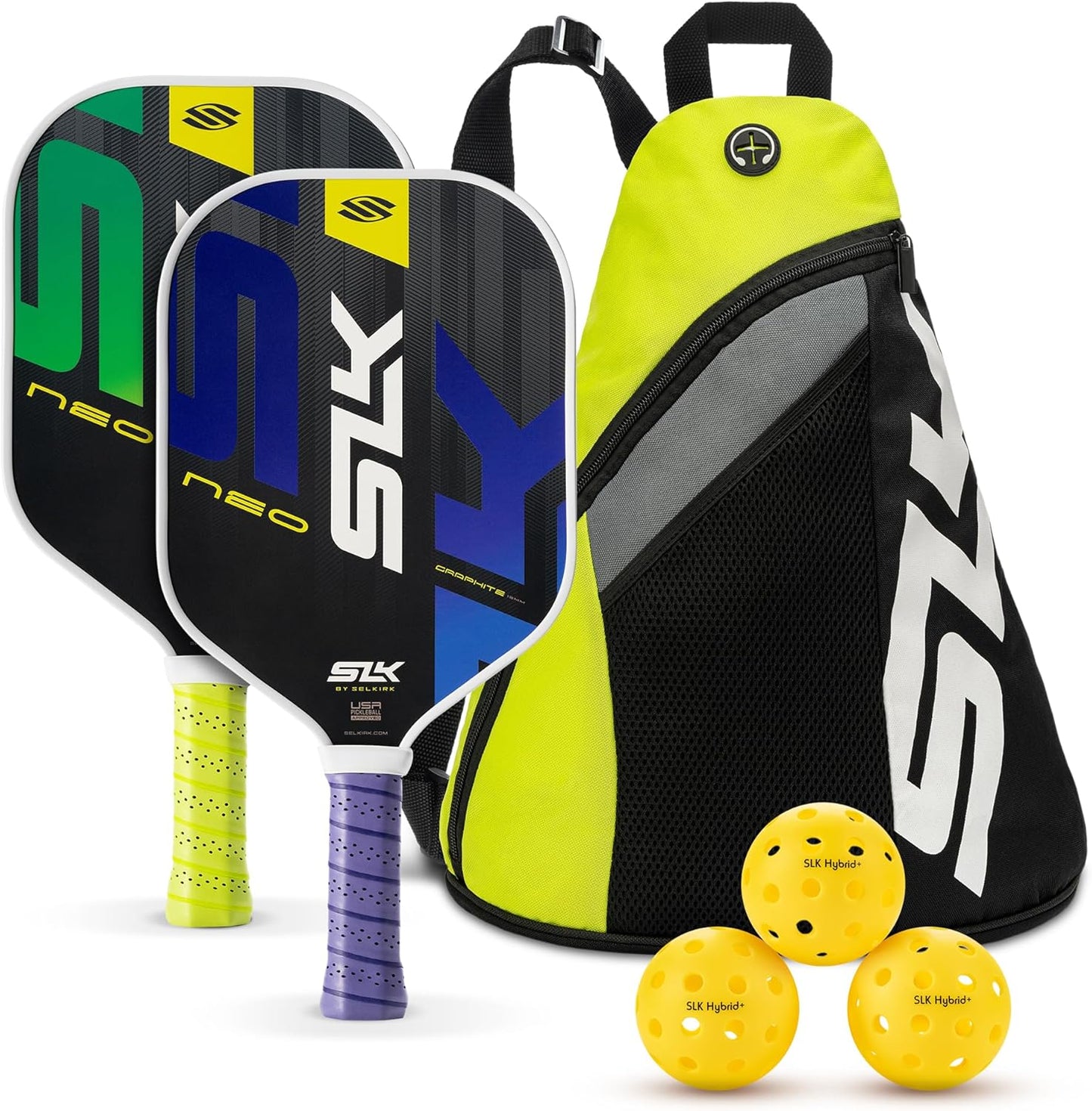 SLK Pickleball Paddles Set of 2 - Perfect for All Players