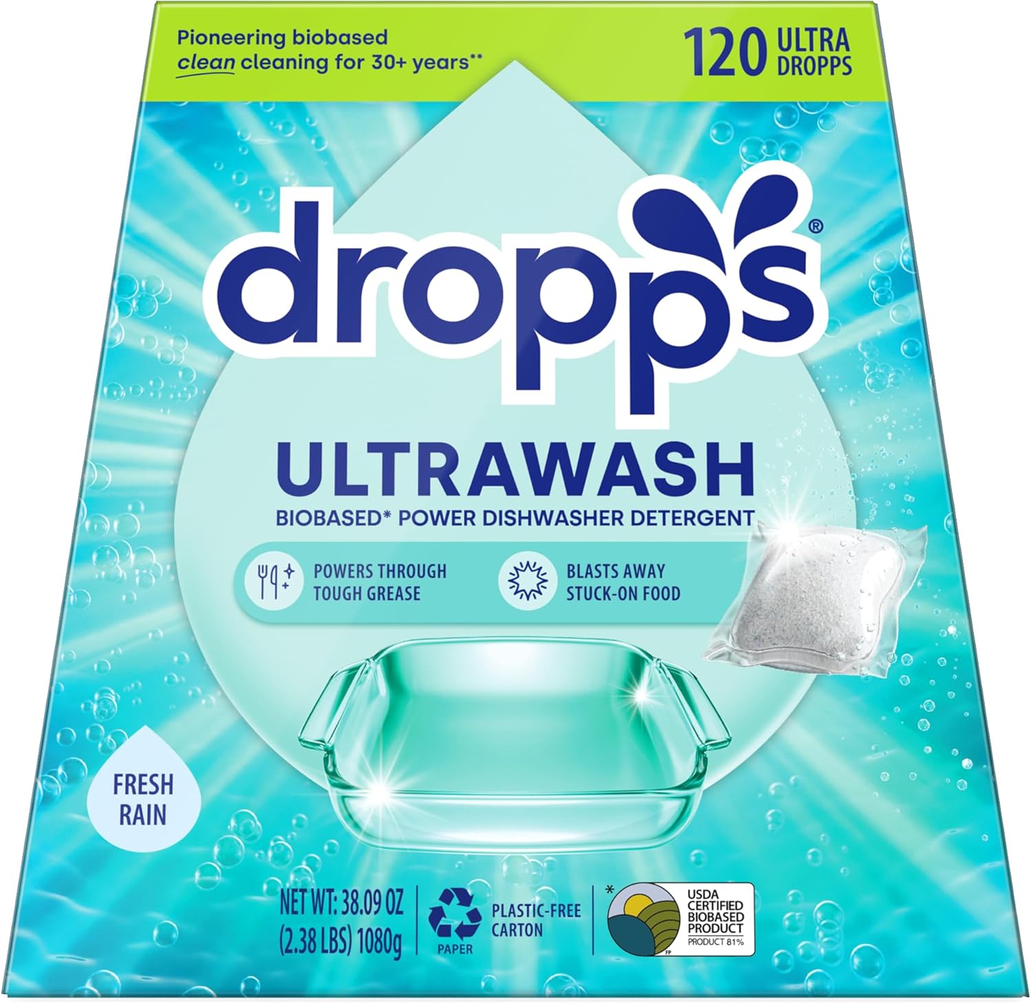 Dropps UltraWash Dishwasher Pods for Sparkling Clean Dishes