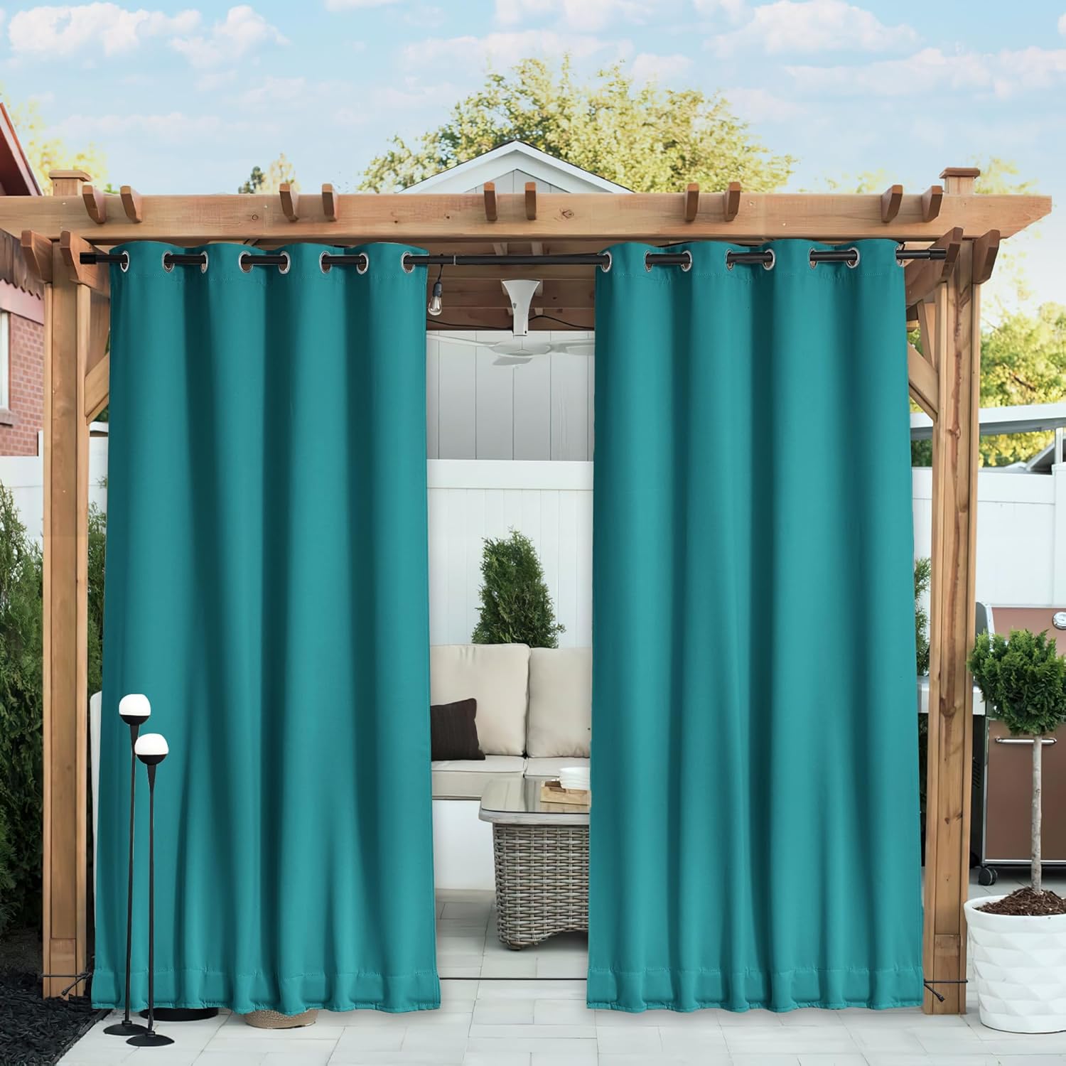 NICETOWN Waterproof Outdoor Curtains for Privacy and Style