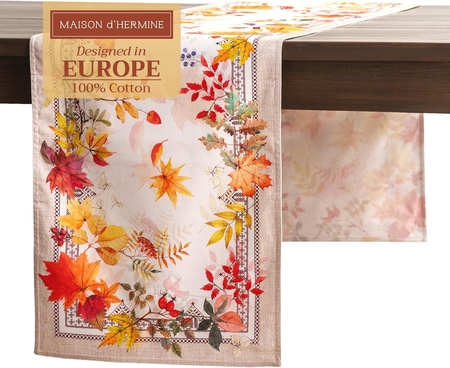 Maison d' Hermine 100% Cotton Table Runner 108 inches Long