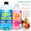 Teexpert Deep Pour Epoxy Resin 51oz Kit - Deep 2-4in Crystal Clear
