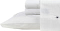 Nautica Queen Sheets Cotton Percale Bedding Set - Cool, Crisp Comfort