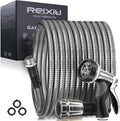50FT Metal Garden Hose - Durable, Flexible, and Lightweight Design