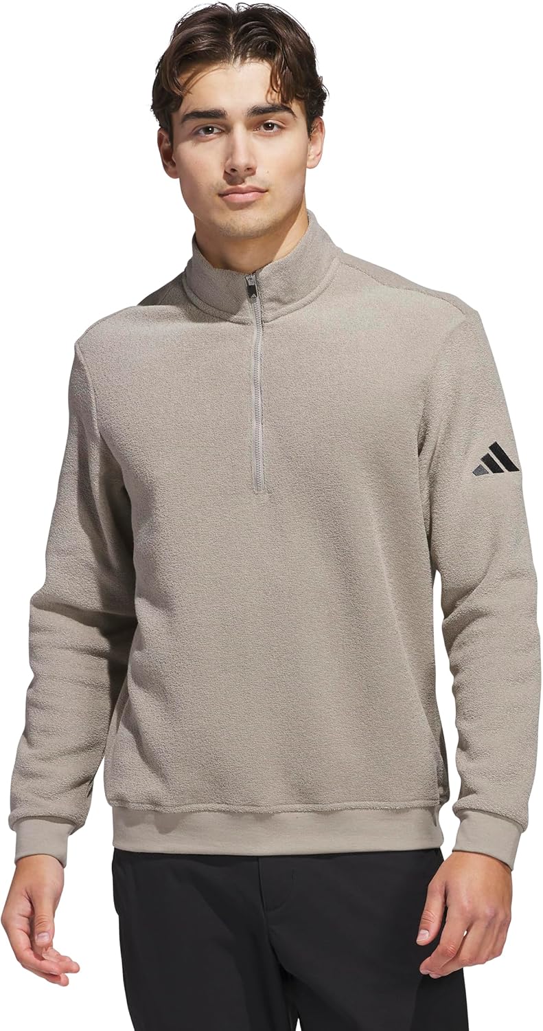 adidas mens Ultimate365 Terry Cloth Quarter-zip Pullover Review