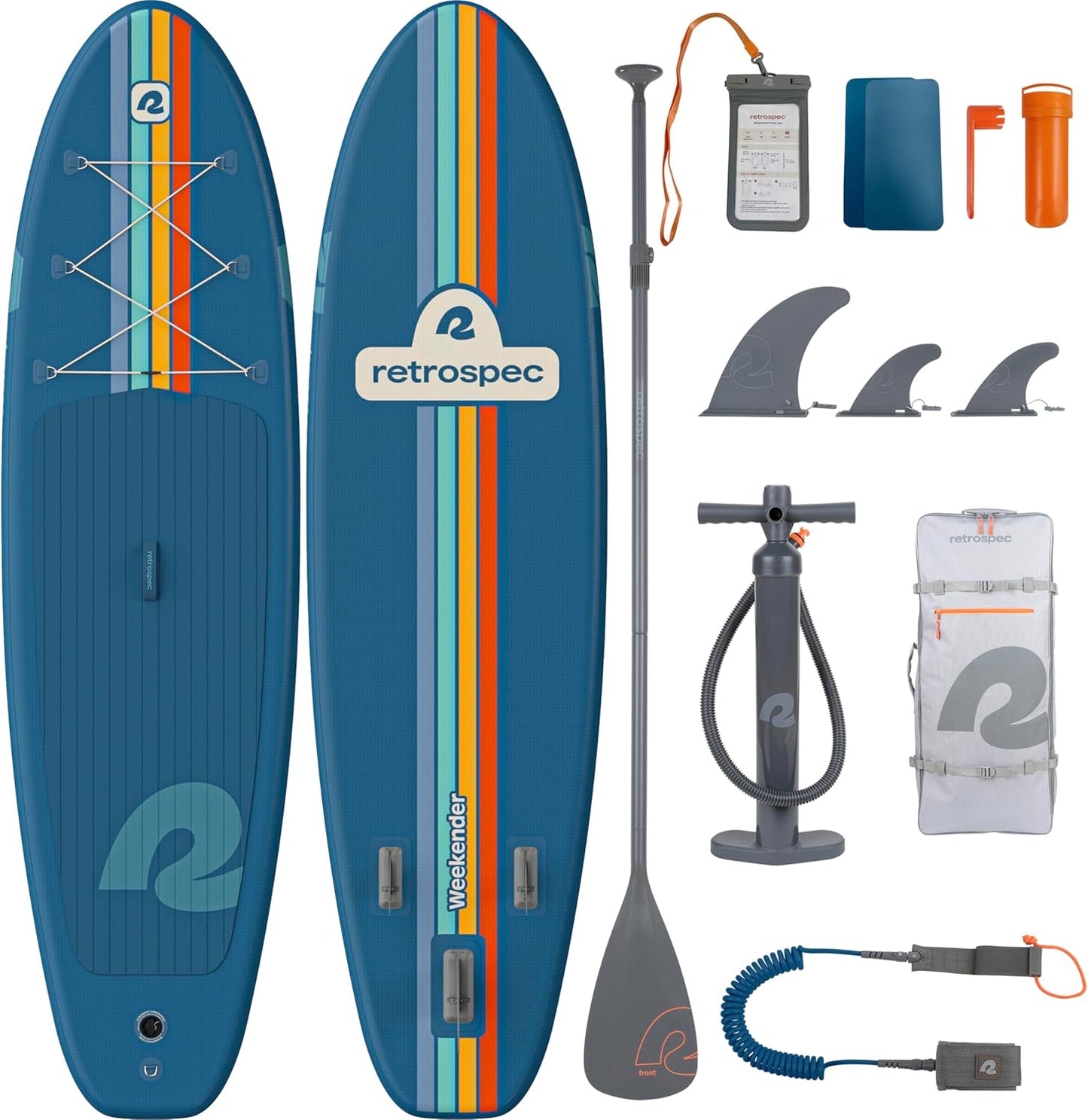 Retrospec Weekender Inflatable Stand Up Paddle Board for Fun