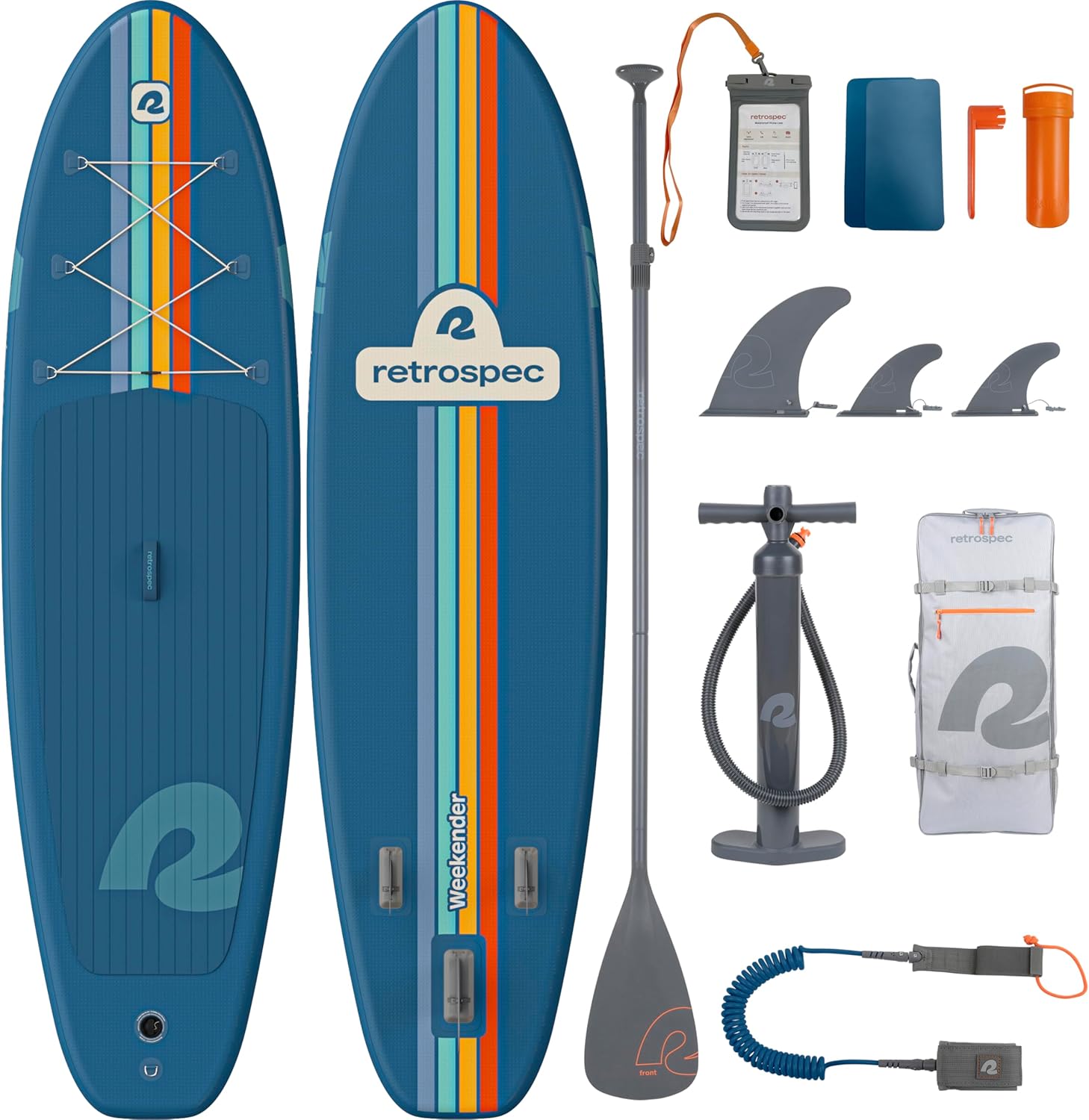 Retrospec Weekender Inflatable Stand Up Paddle Board for Fun