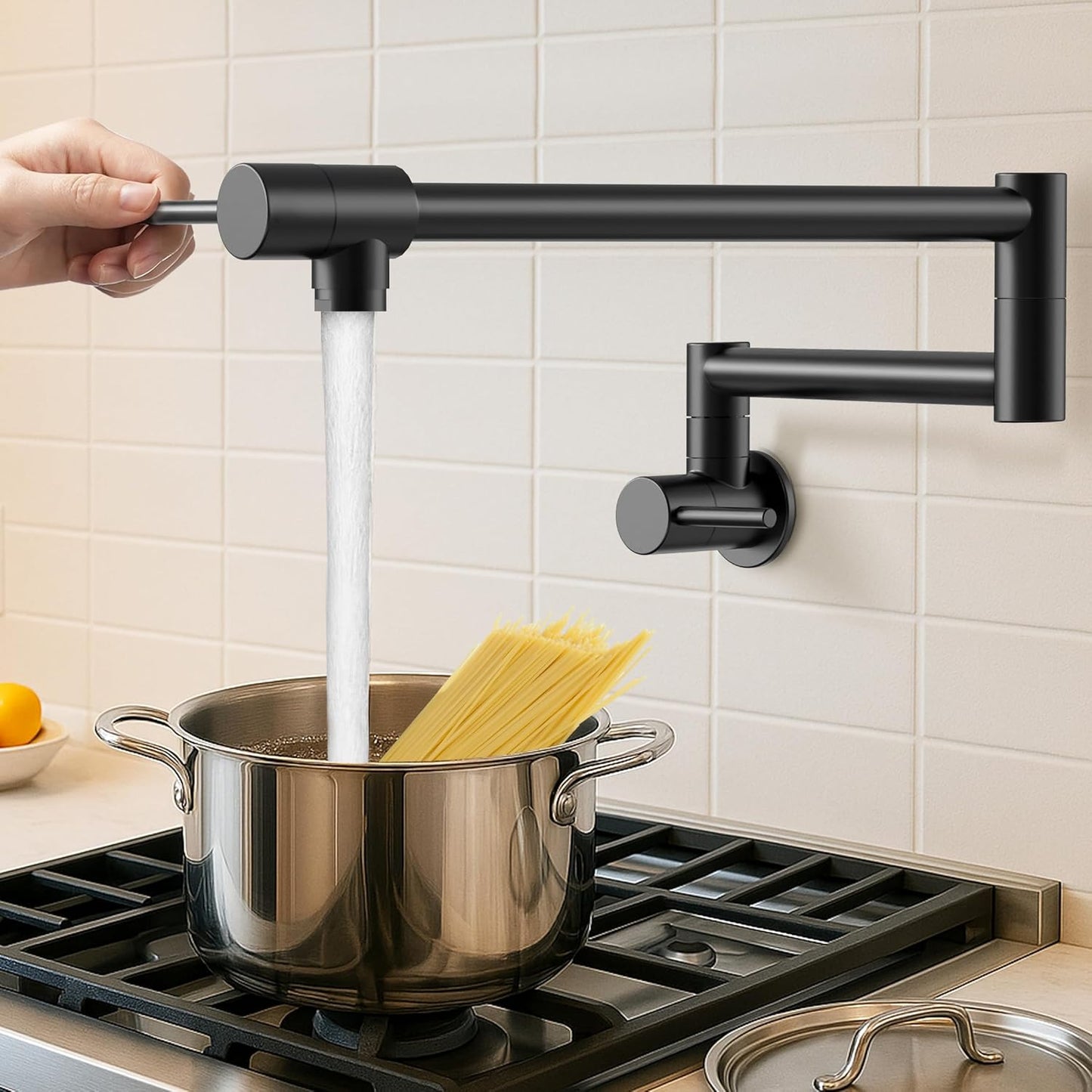 KES Pot Filler Faucet with Heat-Resistant Cartridge for Kitchen