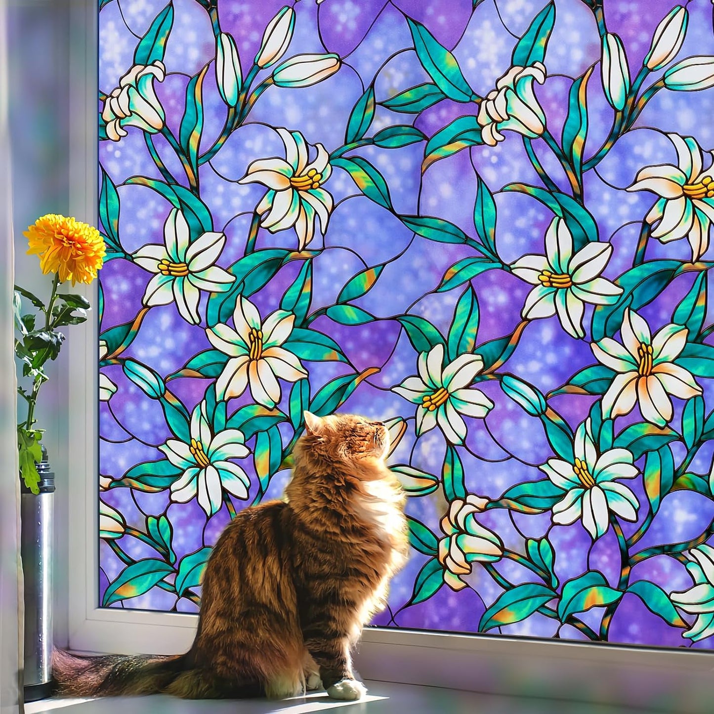 Coavas Decorative Window Privacy Film for Elegant Home Decor