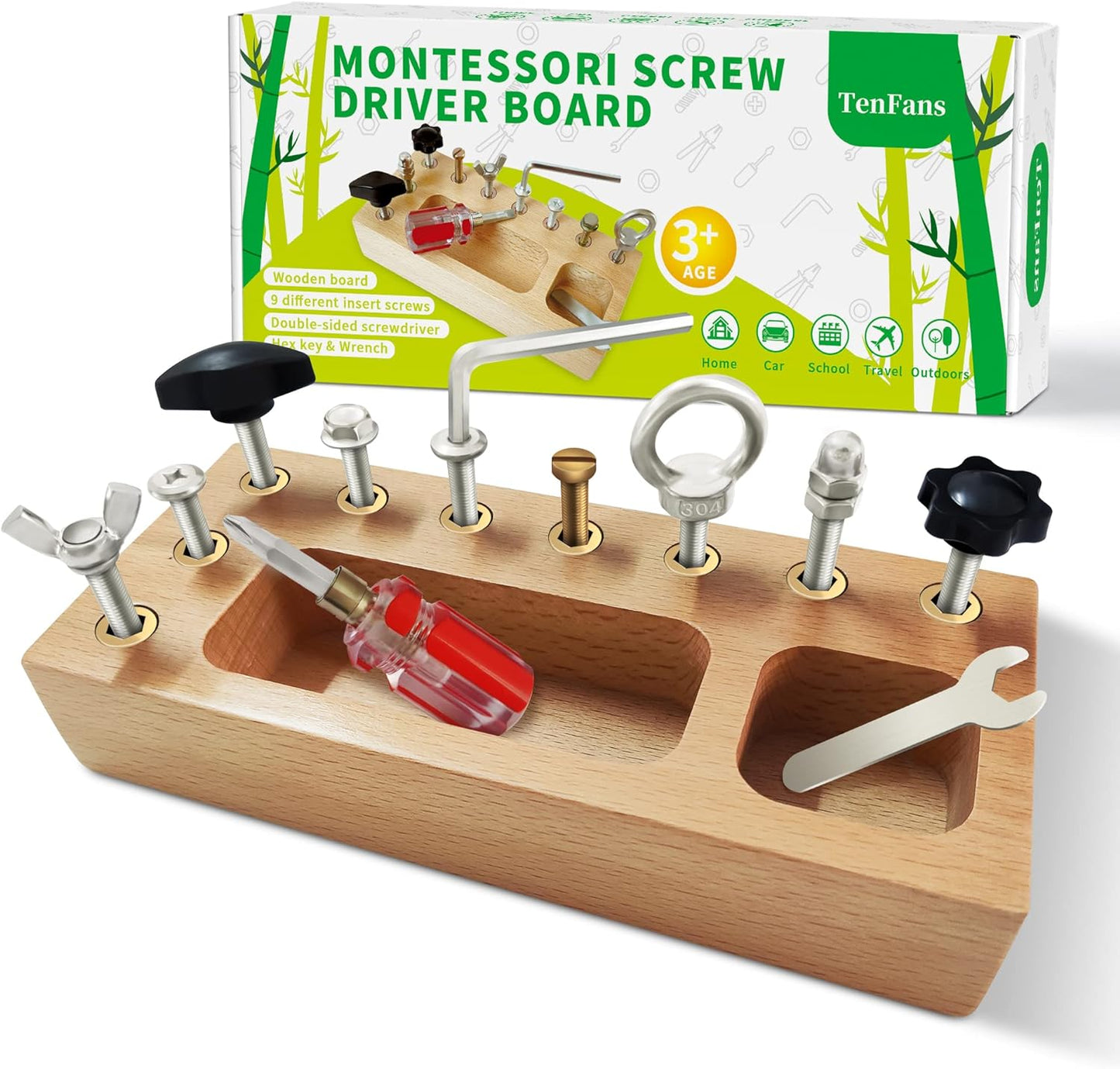 Montessori Screwdriver Board: Fine Motor Skills Marvel