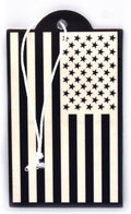 USA Flag Inverted Air Freshener New Car Scent 6-Pack - Long Lasting