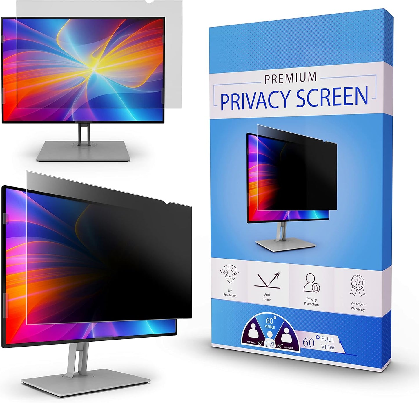 Privacy Screen Filter for 22in Widescreen Monitor - Anti Glare