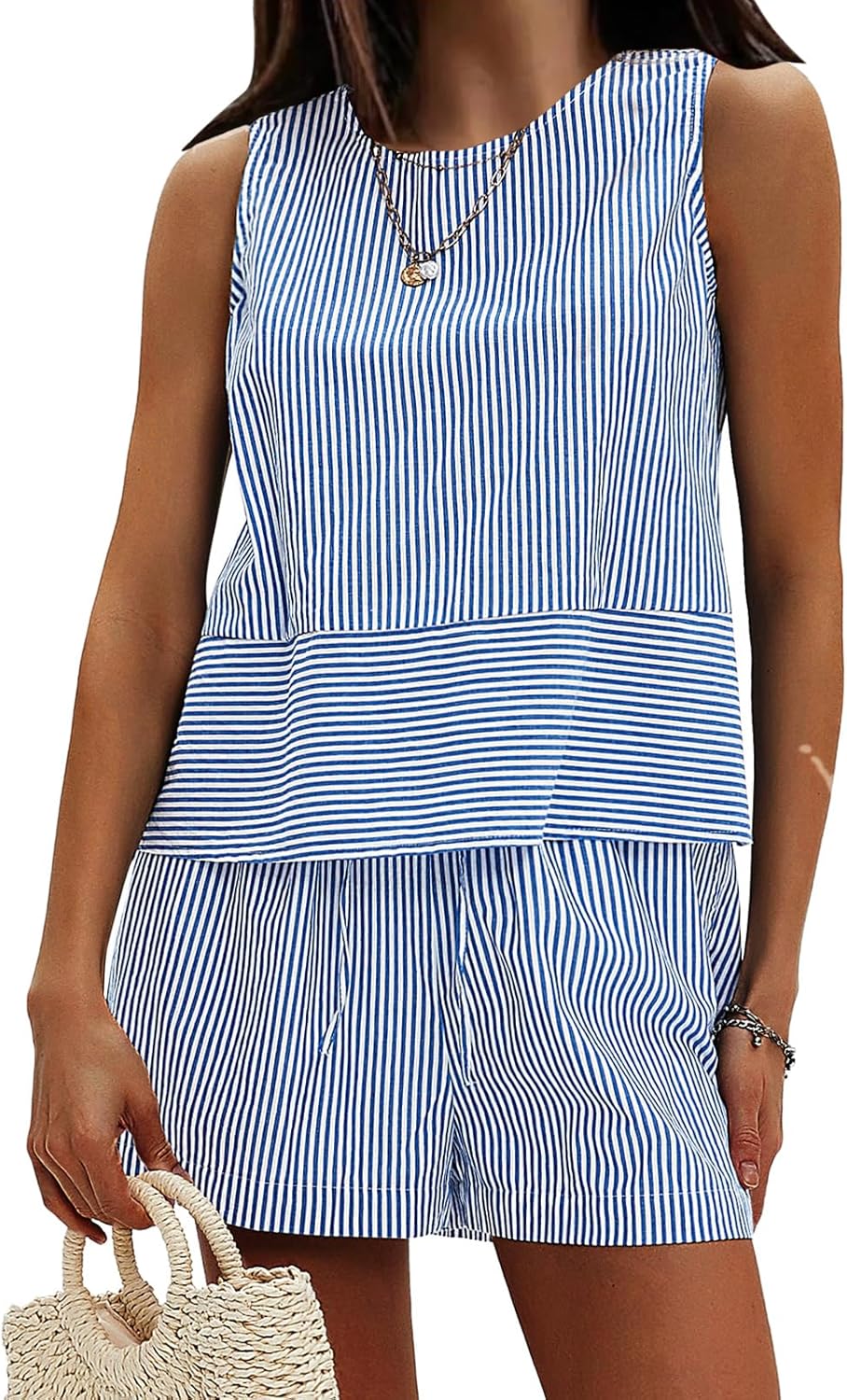 EXLURA Women's Summer 2 Piece Outfits for Beach Vacation 2025
