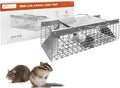 Live Rat Trap Indoor/Outside - Humane Two-Door Squirrel and Rodent