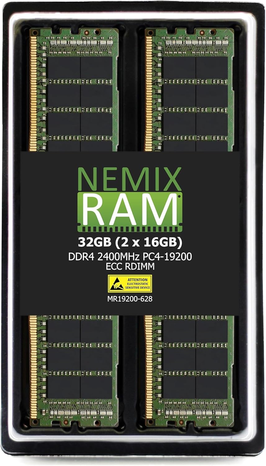 NEMIX RAM 32GB DDR4 2400MHZ Server Memory Kit for Performance
