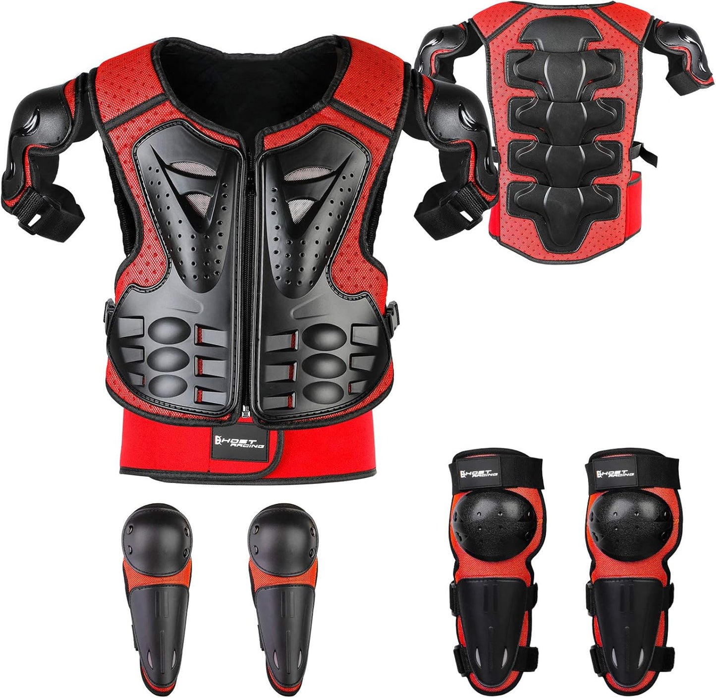 Youth Dirt Bike Gear for Kids - 5 PCS Protection Set