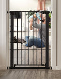 BABELIO 36in Tall Narrow Baby Gate 26-28.5in - Auto-Close Safety Gate
