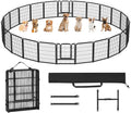 Yaheetech 24-Panel Dog Playpen 32in Height - Portable Exercise Fence