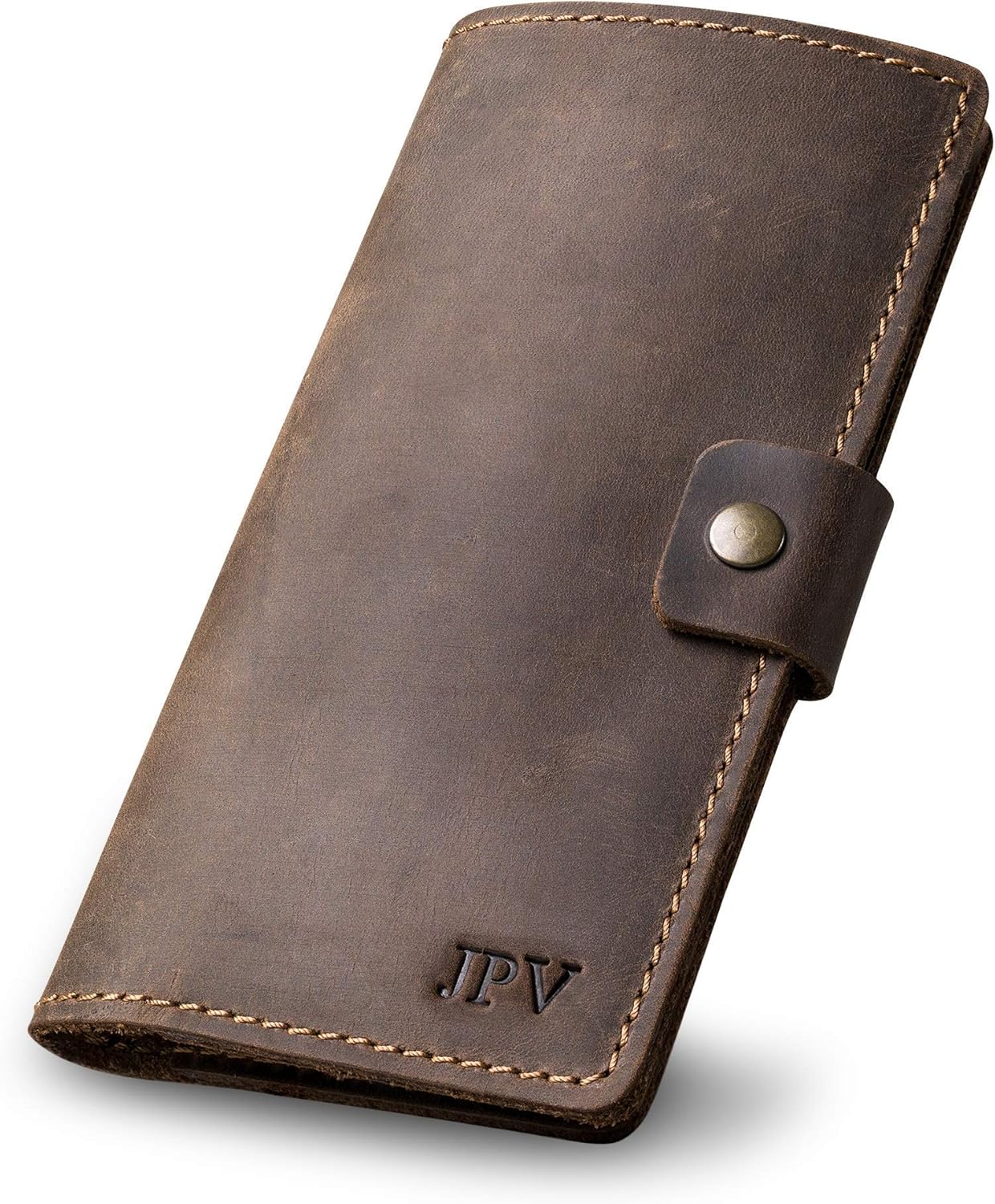 Handmade Personalized Leather Checkbook Covers for Business Use