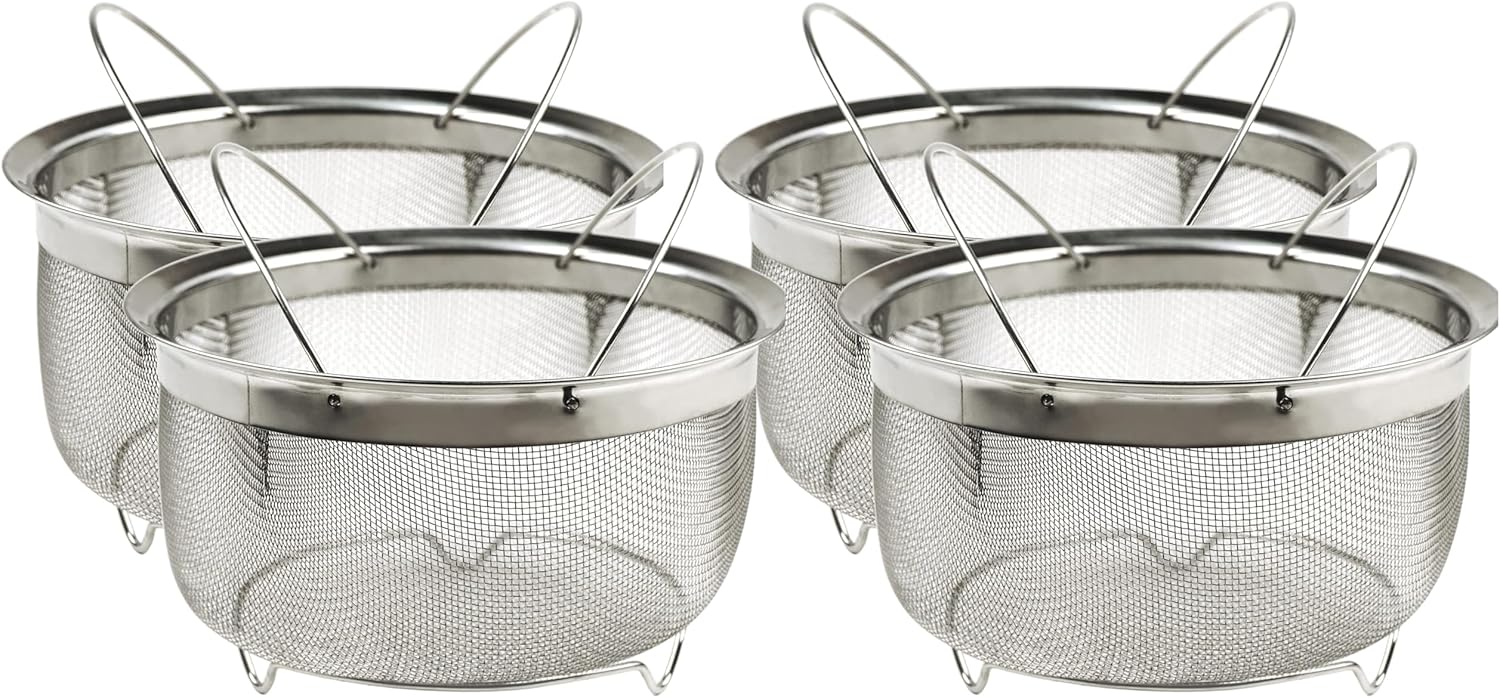 3 Quart Mesh Colander Strainer Basket for Cooking and Frying
