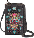 Montana West Small Crossbody Cell Phone Purse - Western Quilted Wallet