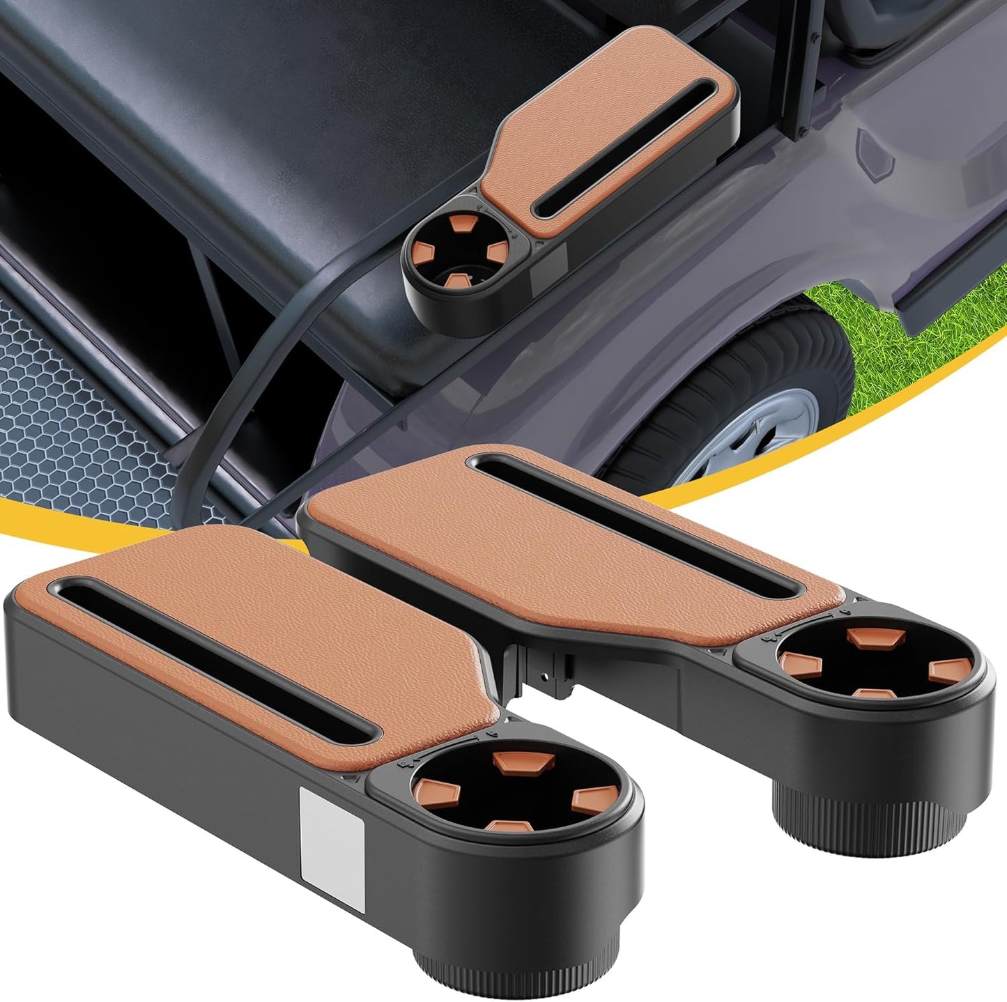 Upgraded Golf Cart Armrest with Cup Holder for Ultimate Comfort