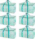 BALEINE Oversized Moving Bags 6-Pack - Heavy Duty Storage Tote