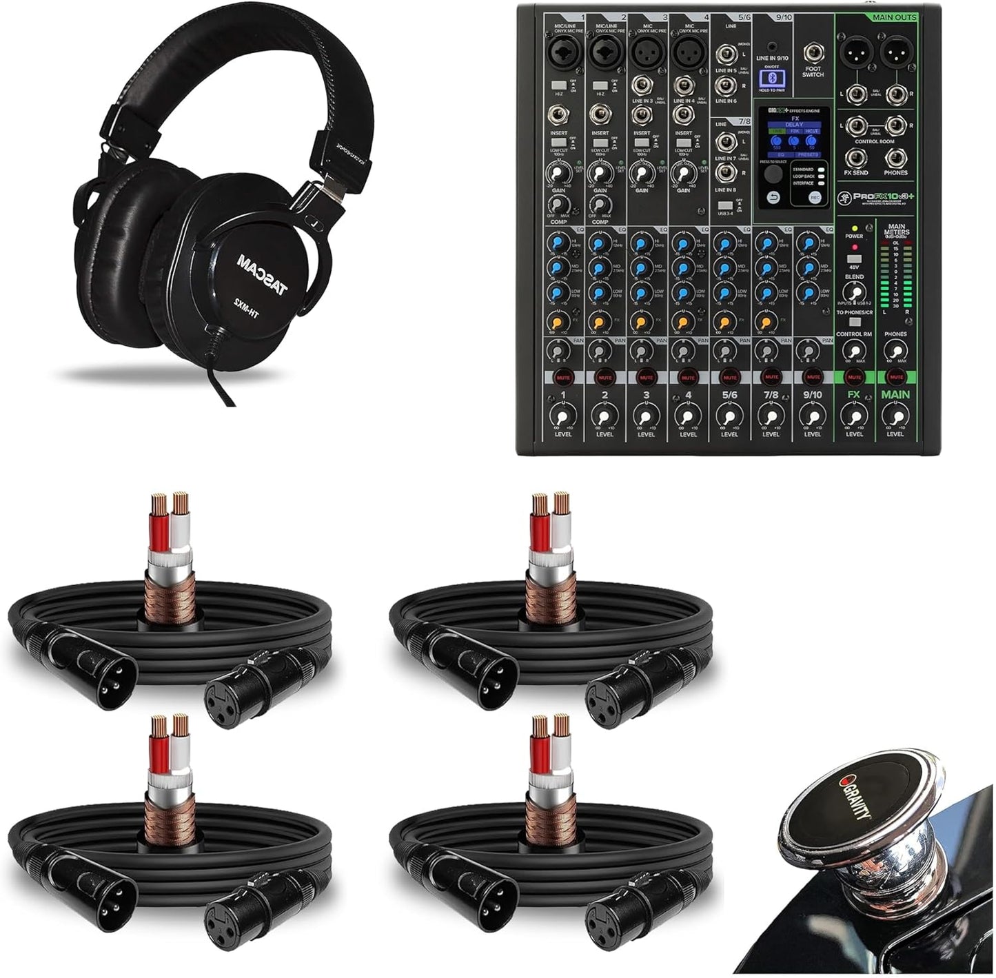 Mackie ProFX10v3+ 10-Channel Mixer with Effects and Bluetooth
