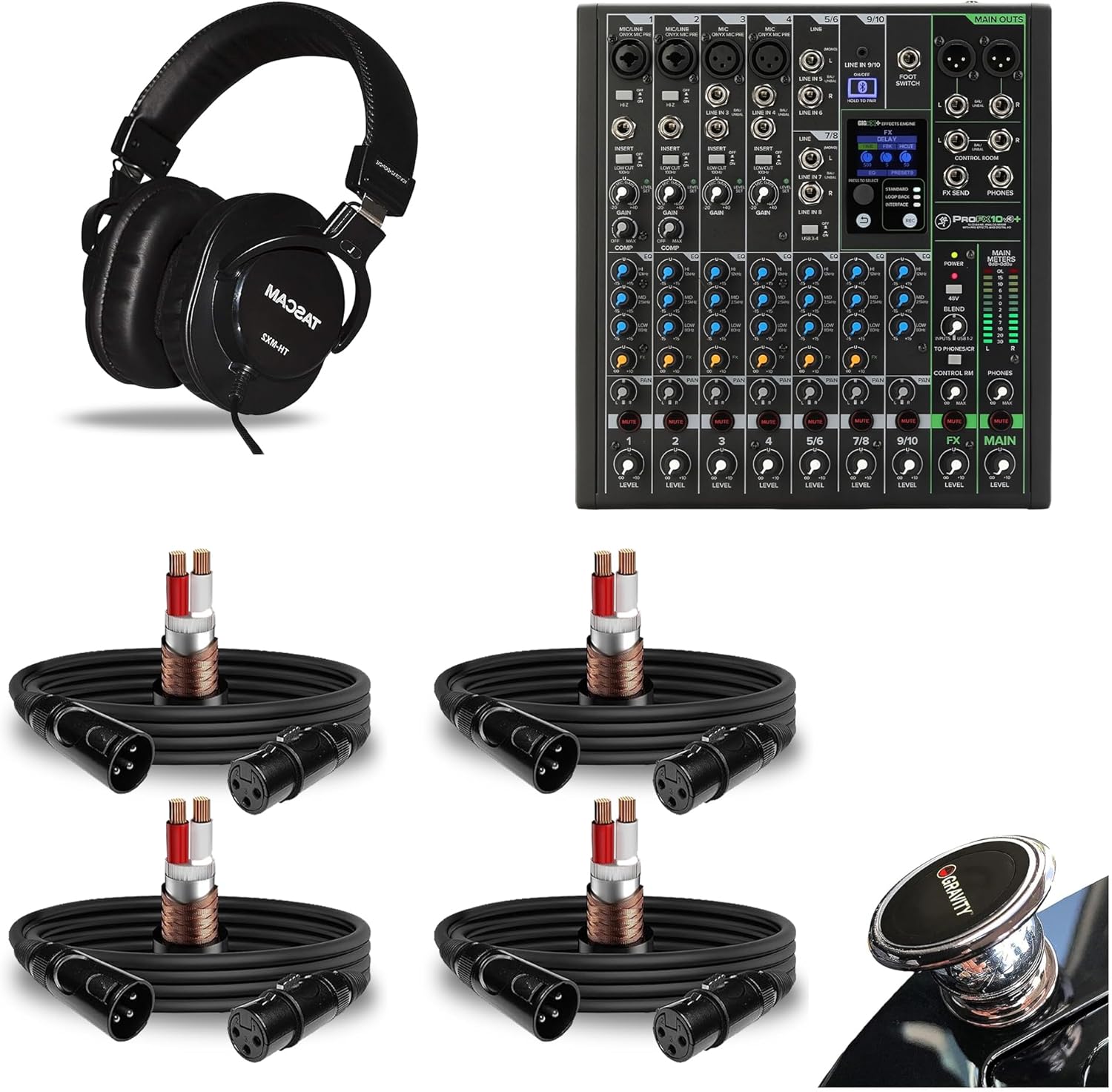 Mackie ProFX10v3+ 10-Channel Mixer with Effects and Bluetooth