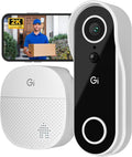 GEARit Video Doorbell Camera 2K QHD - Rechargeable Battery